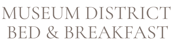 Text logo for Museum District Bed & Breakfast.